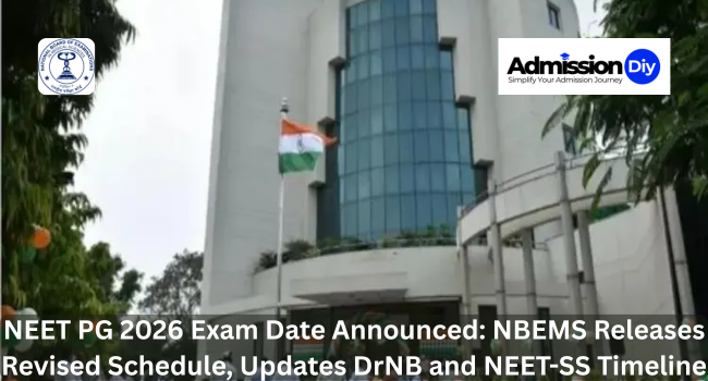 NEET PG 2026 Exam Date Announced: NBEMS Releases Revised Schedule, Updates DrNB and NEET-SS Timeline
