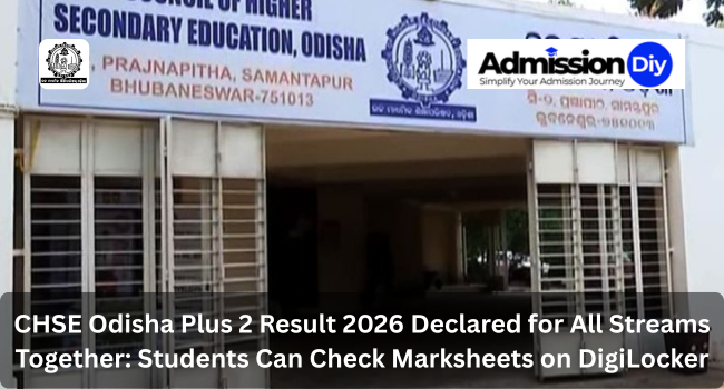 CHSE Odisha Plus 2 Result 2026 Declared for All Streams Together: Students Can Check Marksheets on DigiLocker