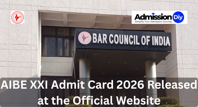 AIBE XXI Admit Card 2026 Released at the Official Website
